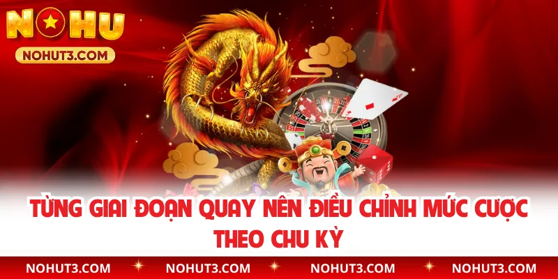 Từng giai đoạn quay nên điều chỉnh mức cược theo chu kỳ